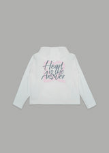 HOODIE HEART BLANCA