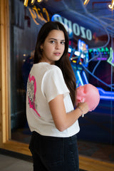 CAMISETA HEART BLANCA