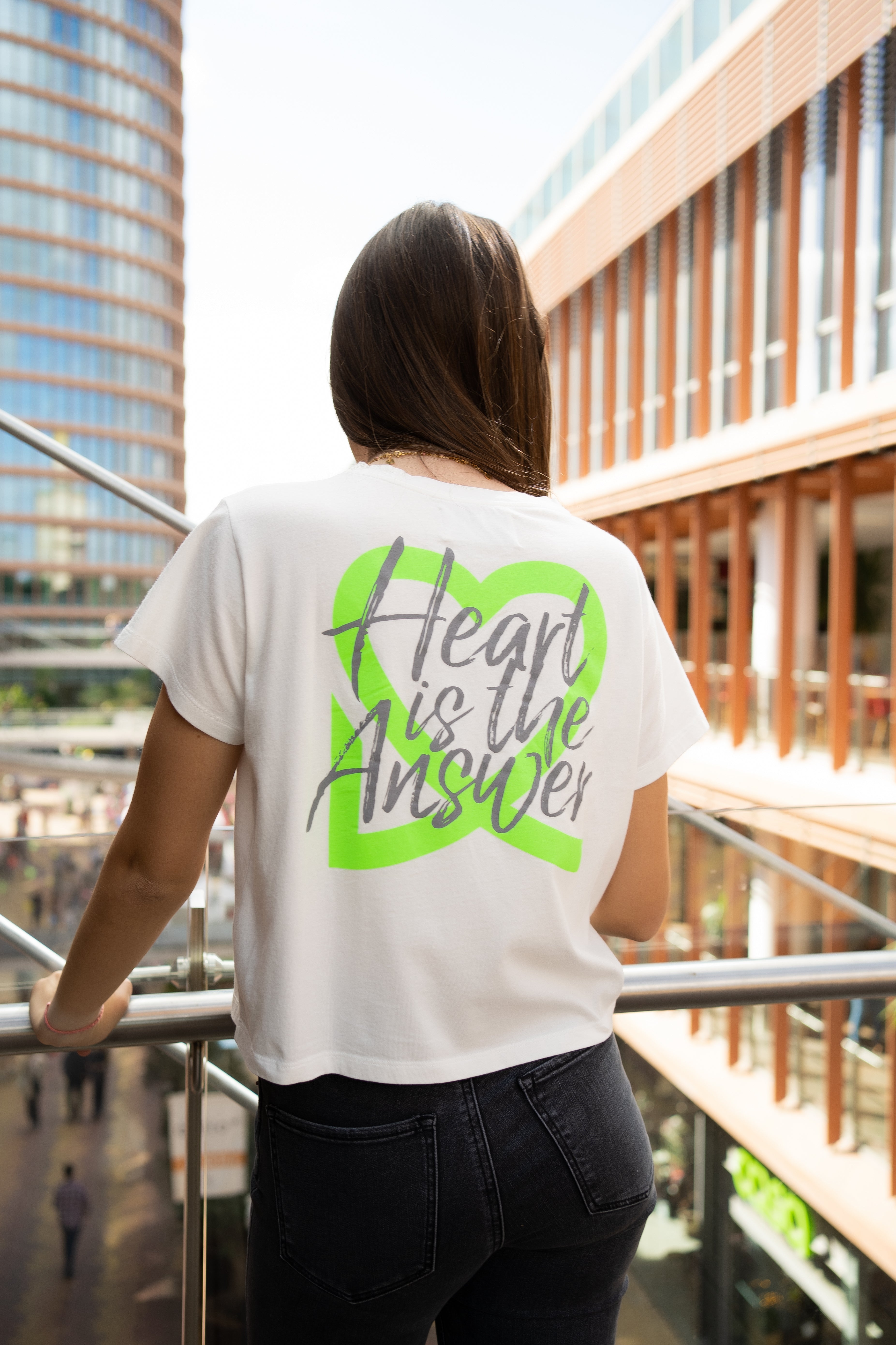 CAMISETA HEART BLANCA
