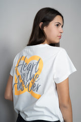 CAMISETA HEART BLANCA