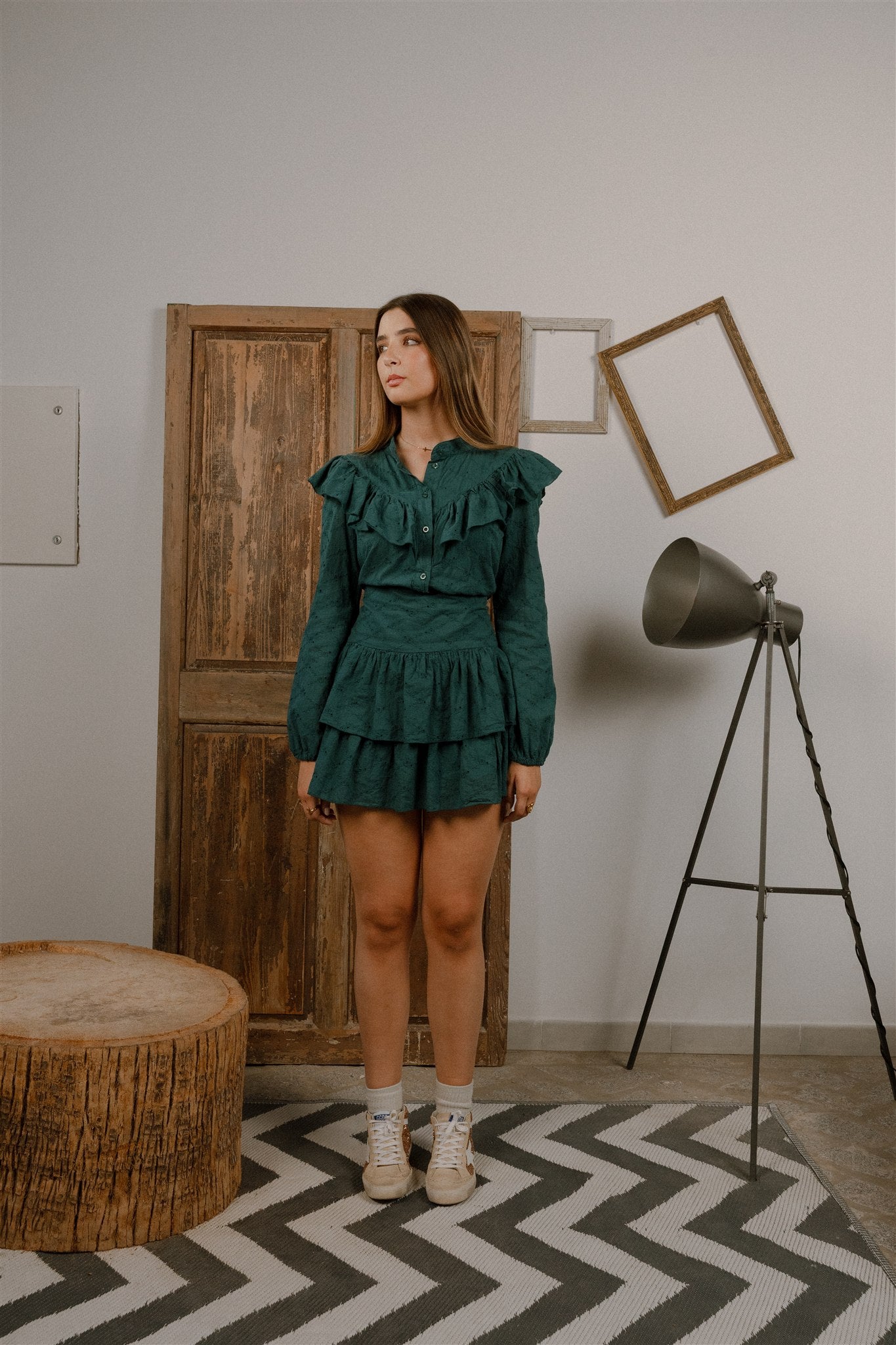 chiara green dress Chiara Dress Baymo