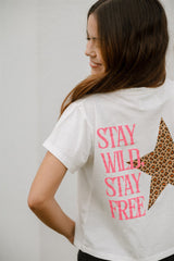 CAMISETA STAY WILD BLANCA