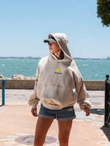 HOODIE NEW YORK BEIGE AMARILLO FLUOR