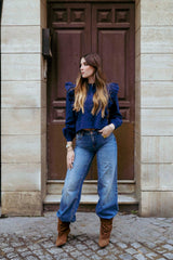 BLUSA CASILDA AZUL MARINO