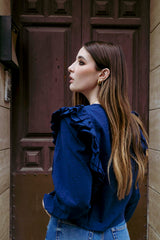 BLUSA CASILDA AZUL MARINO