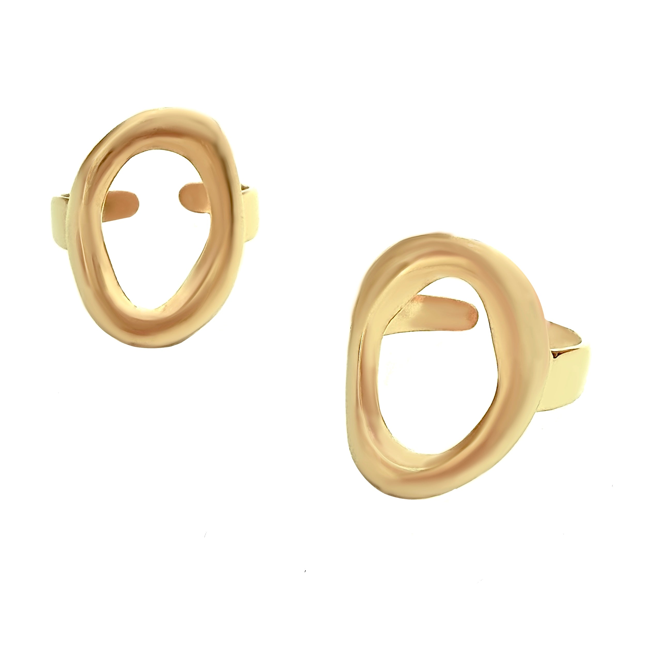 ANILLO OVAL GRANDE ACERO