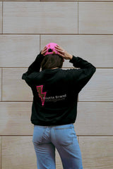 SUDADERA RAYO LEOPARDO TACHAS NEGRA