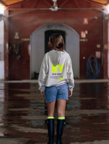 HOODIE NEW YORK BEIGE AMARILLO FLUOR