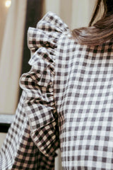 BLUSA SOFÍA VICHY GRIS