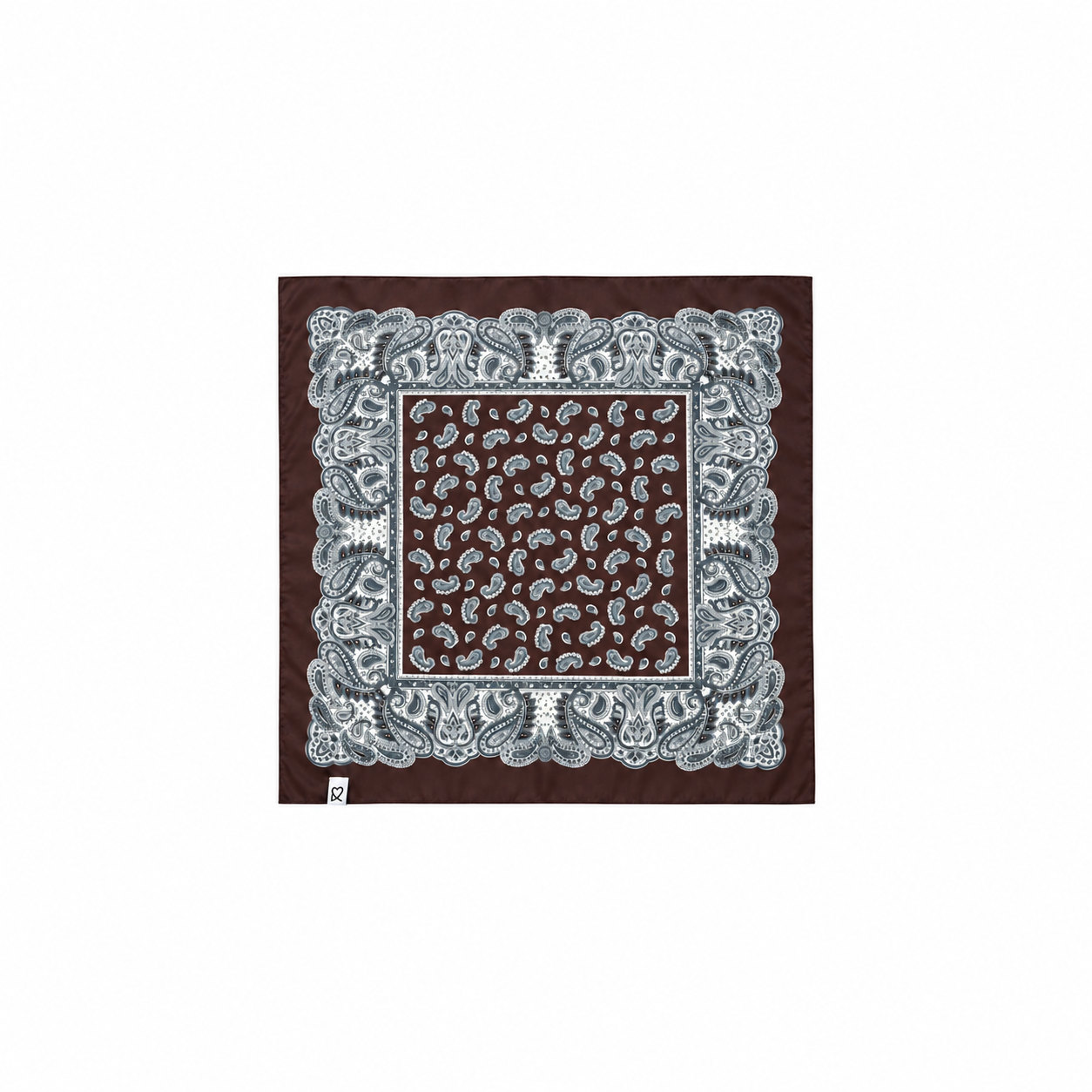 PAÑUELO PAISLEY MARRON