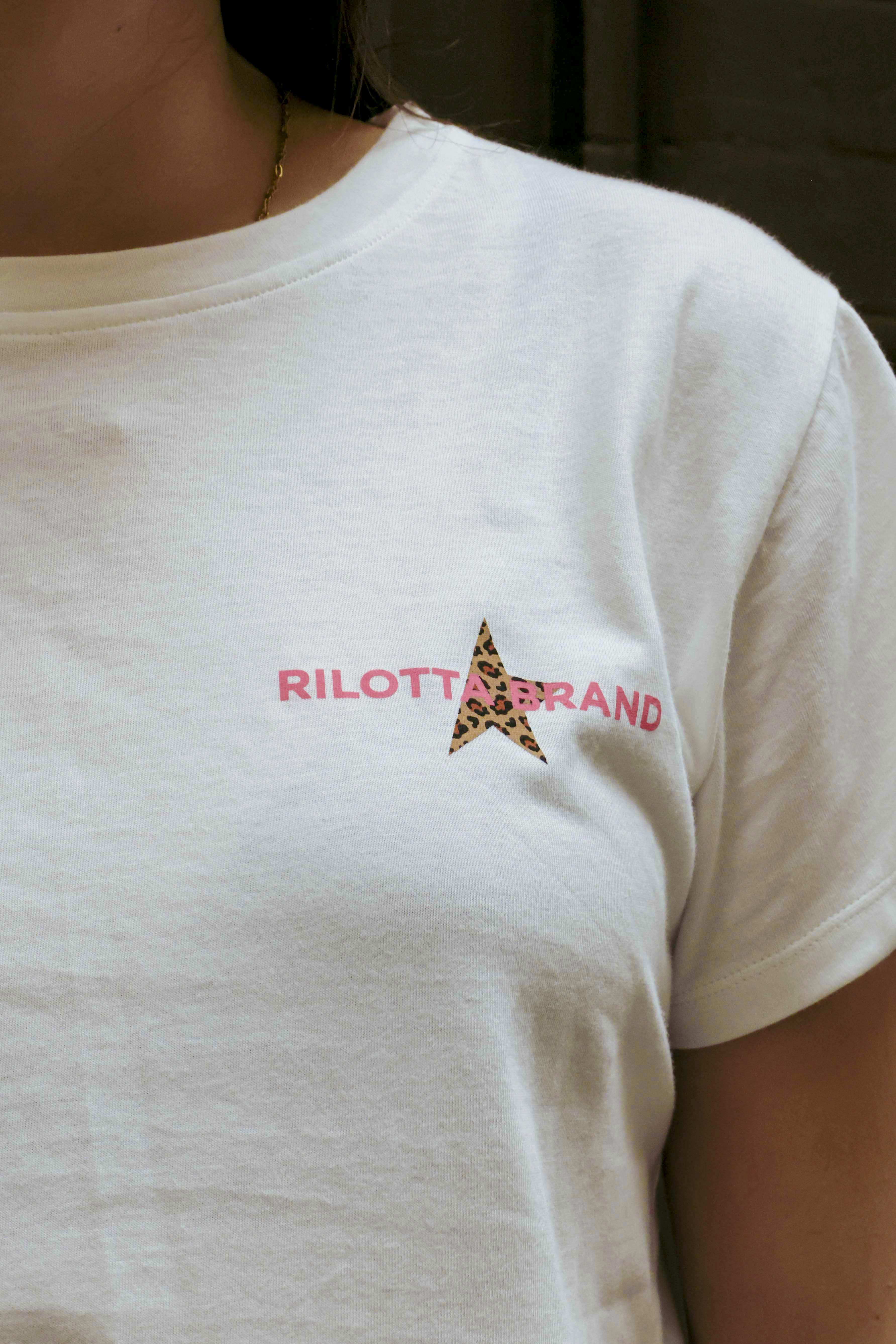 CAMISETA STAR LEOPARDO BLANCA