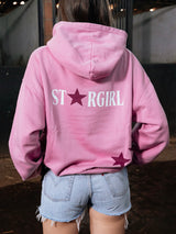 HOODIE STARGIRL ROSA Y VINO