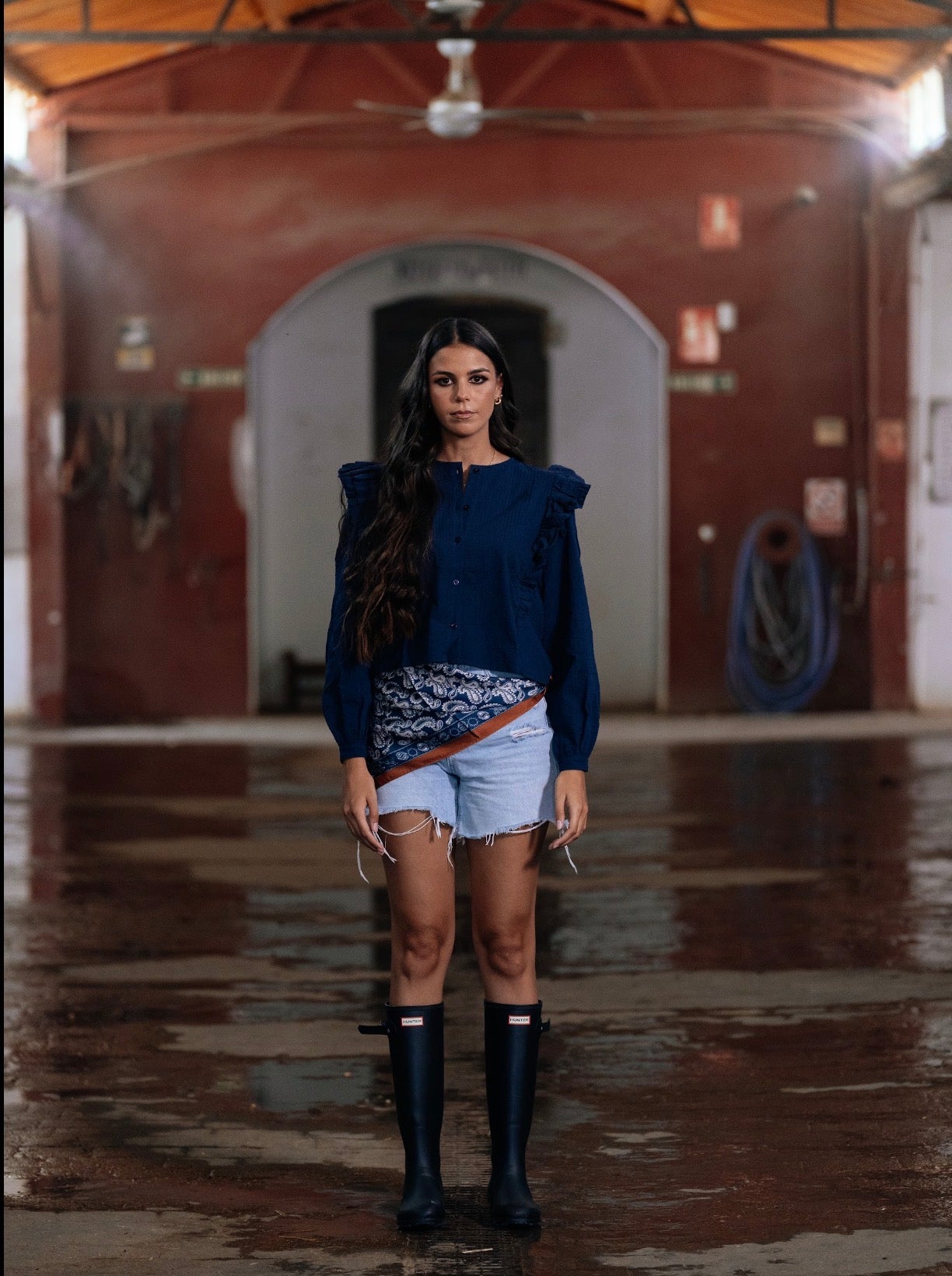 BLUSA CASILDA AZUL MARINO