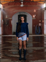 BLUSA CASILDA AZUL MARINO