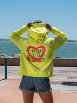 HOODIE HEART AMARILLO FLUOR (VERANO)