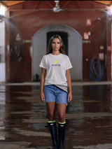 CAMISETA STAR GLITTER BLANCA