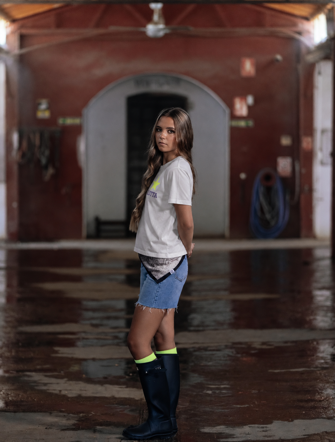 CAMISETA STAR GLITTER BLANCA