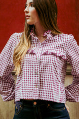 BLUSA FILIPPA VICHY VINO