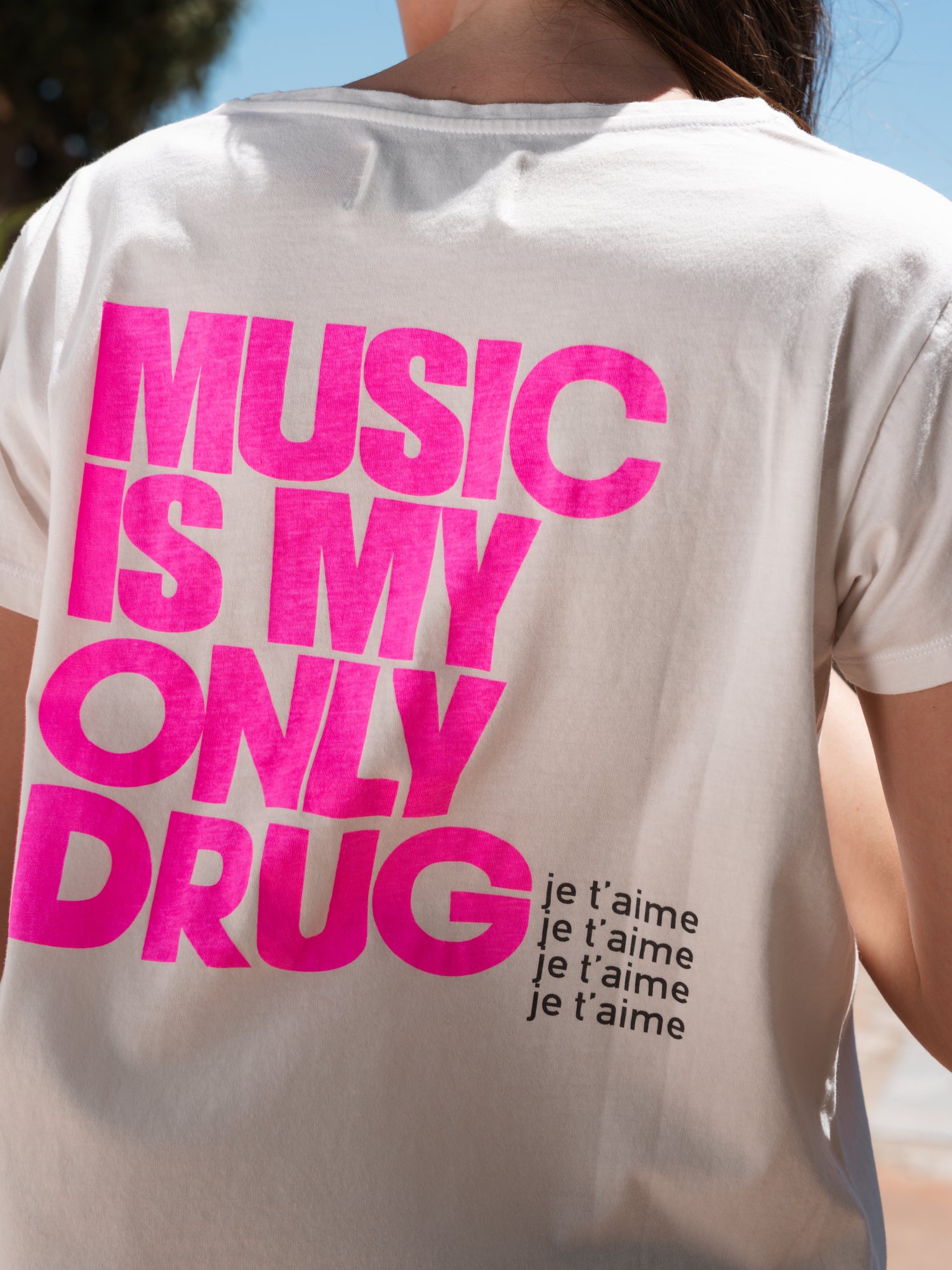 CAMISETA MUSIC BLANCA