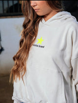 HOODIE NEW YORK BEIGE AMARILLO FLUOR