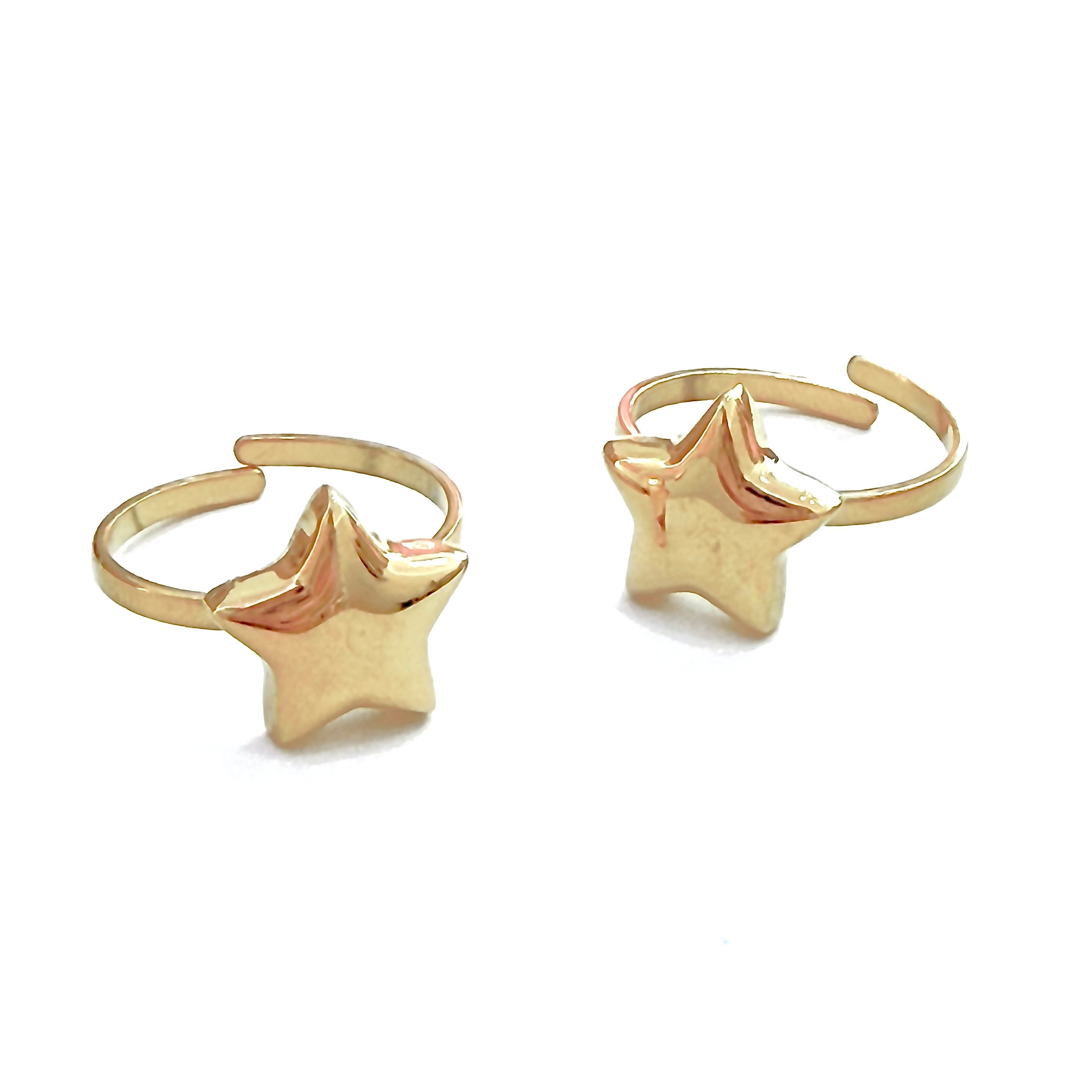 ANILLO ESTRELLA PEQUEÑA ACERO