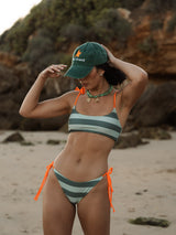 BIKINI CAPRI VERDE RAYAS
