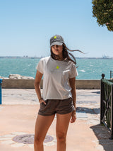 CAMISETA STAR LEOPARDO BLANCA  AMARILLO FLUOR