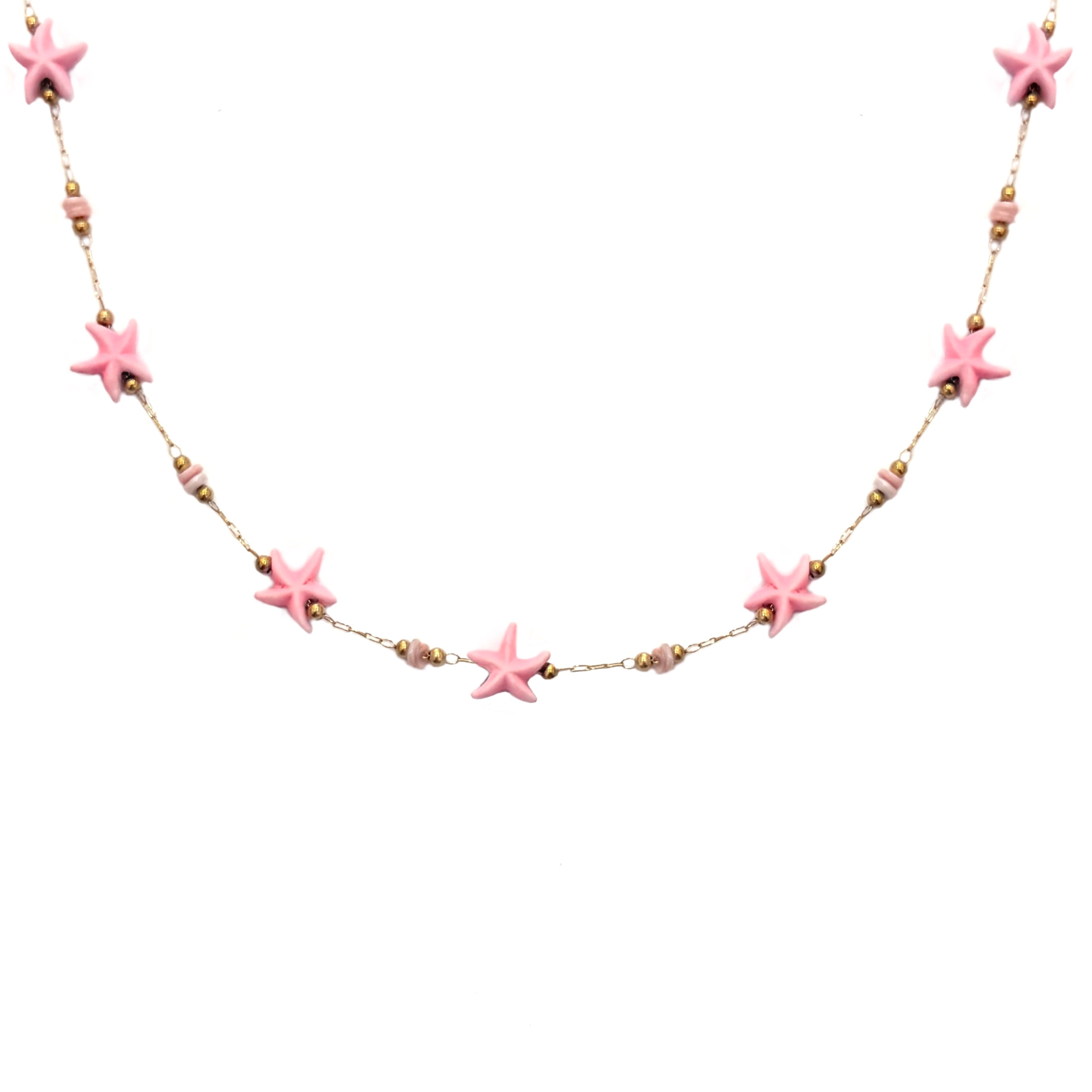 COLLAR FLORECITAS ROSAS