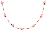 COLLAR FLORECITAS ROSAS