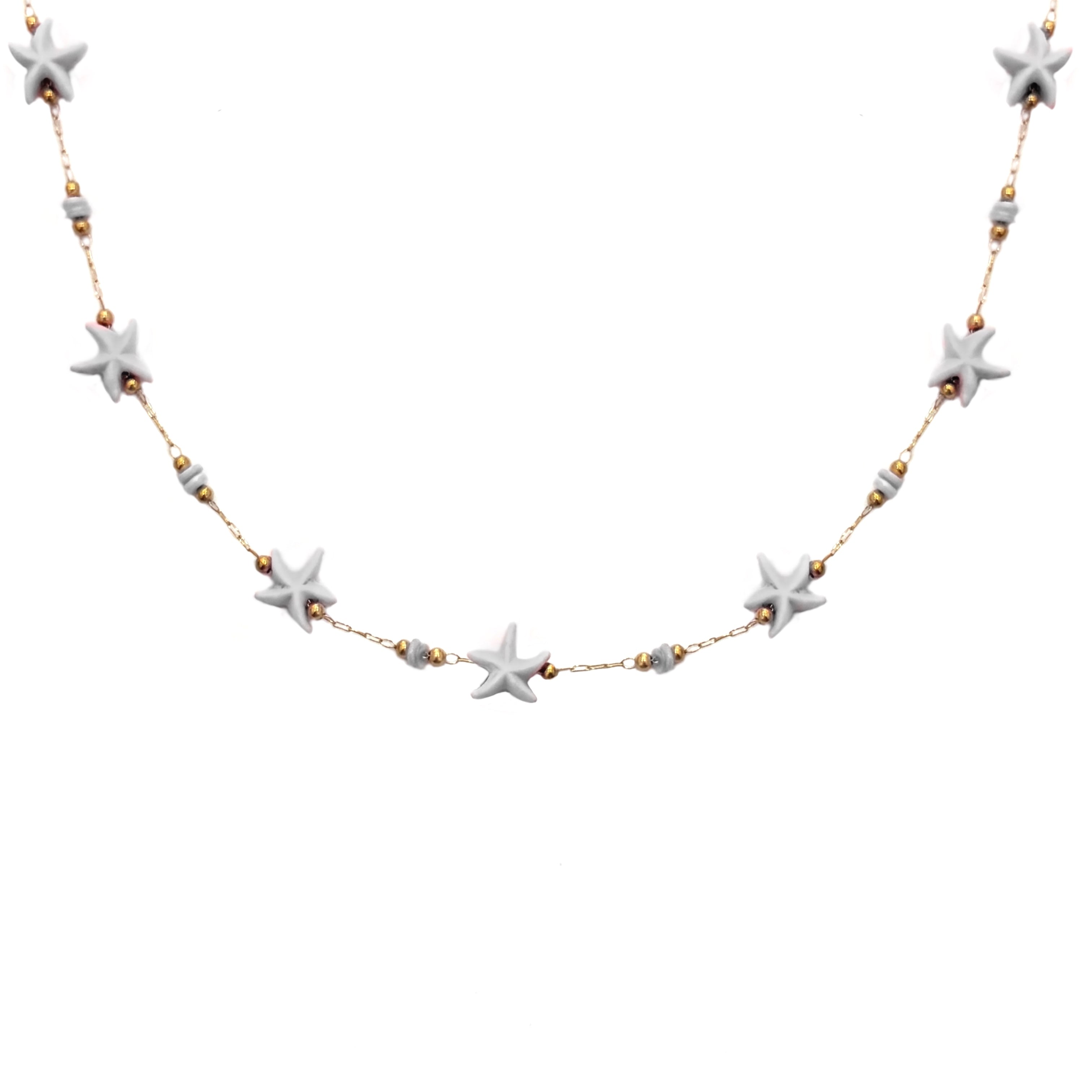 COLLAR FLORECITAS GRIS