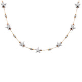 COLLAR FLORECITAS GRIS
