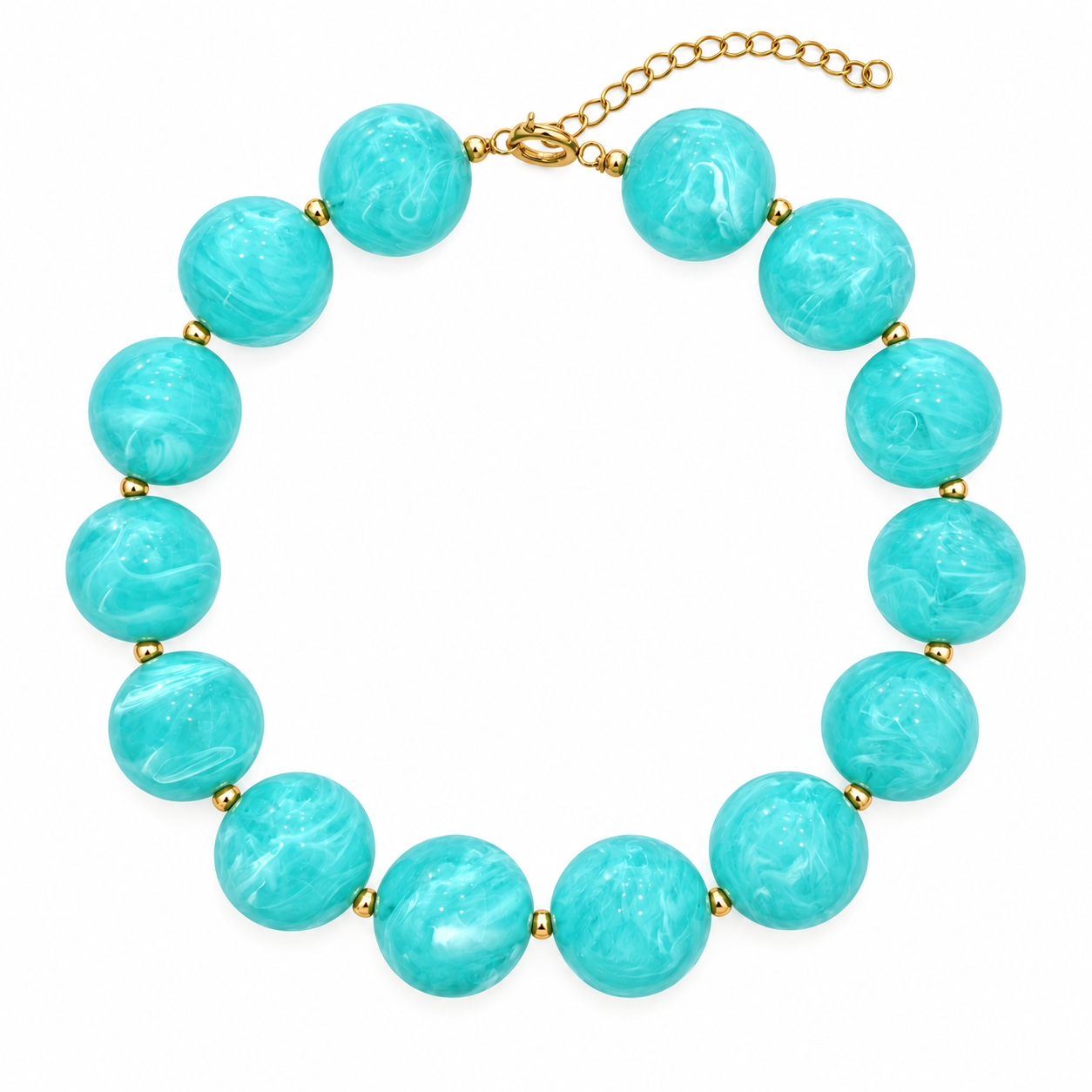 COLLAR BOLAS EXTRA GRANDE ACERO