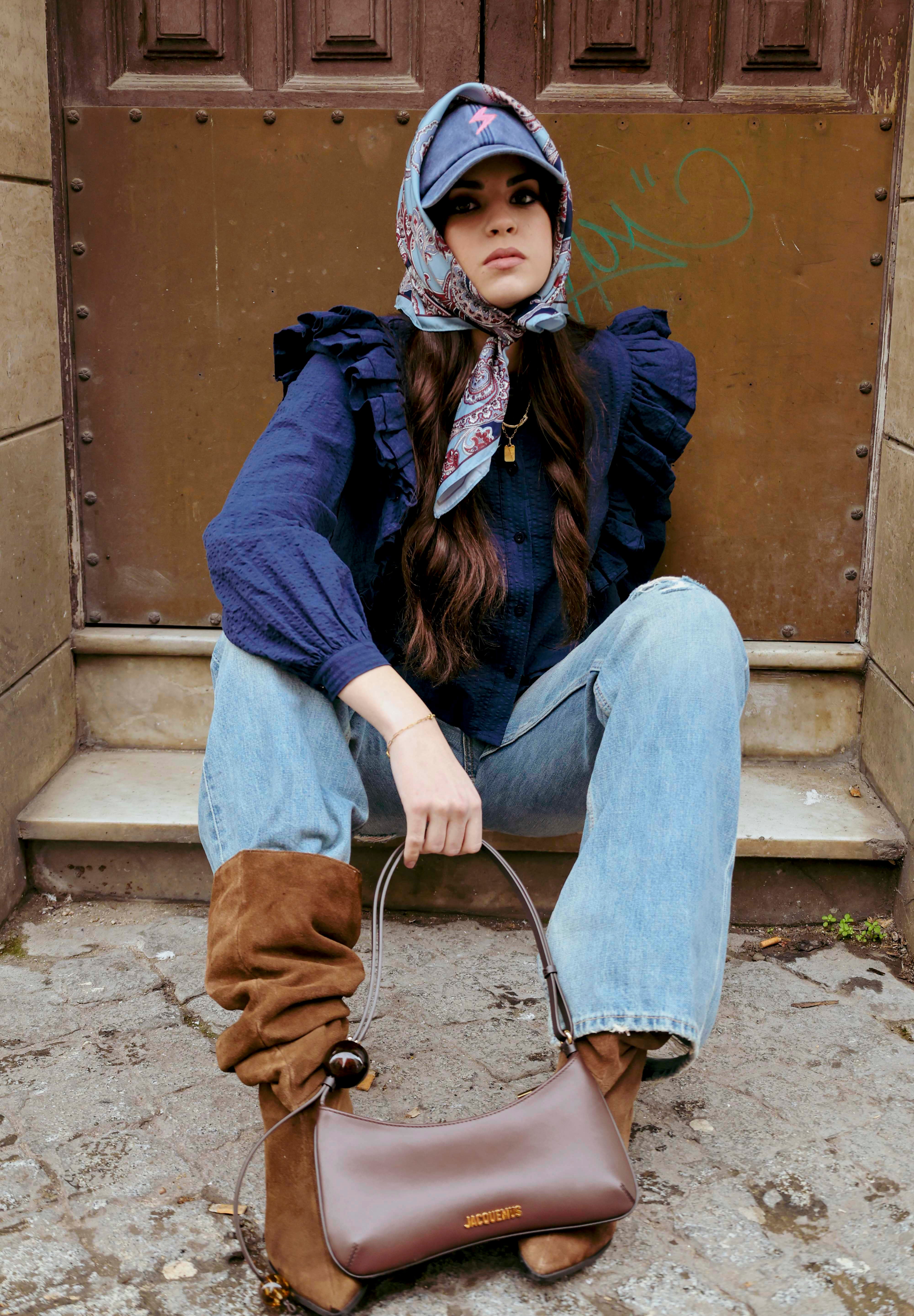 BLUSA CASILDA AZUL MARINO