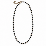 COLLAR BOLITAS BRILLO NEGRAS