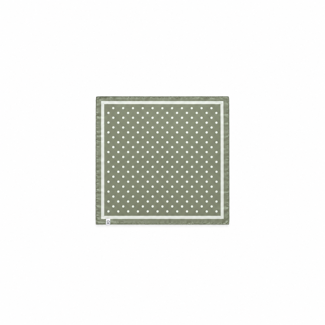 PAÑUELO VERDE MUSGO LUNAR BEIGE