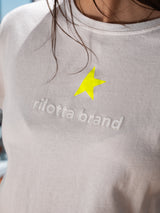 CAMISETA STAR LEOPARDO BLANCA  AMARILLO FLUOR