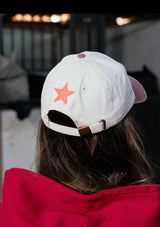 GORRA BICOLOR RILOTTA STAR BEIGE / VINO