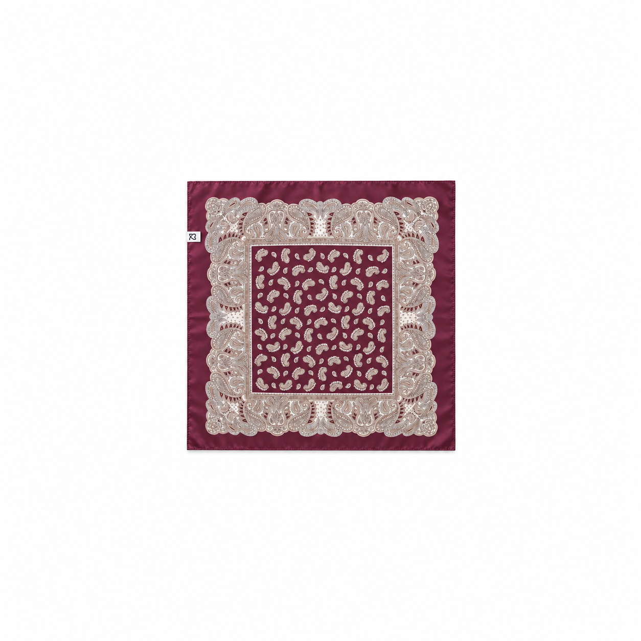 PAÑUELO PAISLEY BURDEOS