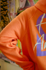 HOODIE HEART NARANJA FLÚOR