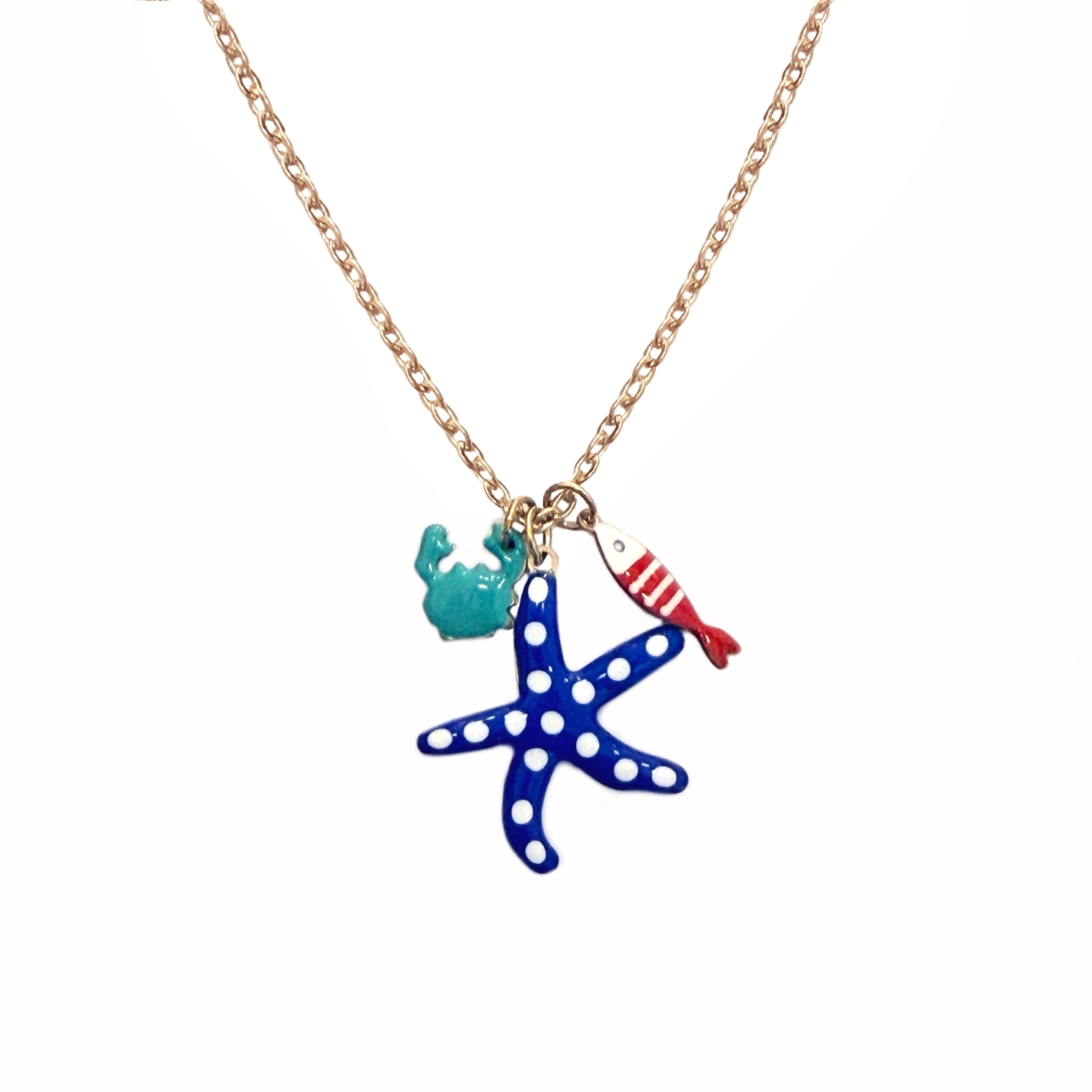 COLLAR ESTRELLA DE MAR AZUL