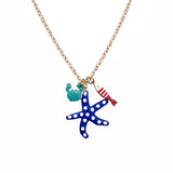 COLLAR ESTRELLA DE MAR AZUL