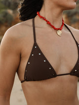 BIKINI AMALFI TACHAS MARRÓN