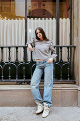 BLUSA SOFÍA VICHY GRIS