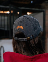 GORRA GRIS 2 ESTRELLAS NARANJA FLÚOR
