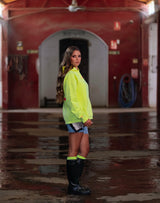 HOODIE HEART AMARILLA FLÚOR (INVIERNO)