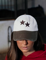 GORRA BEIGE / MARRÓN 2 ESTRELLAS