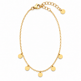 PULSERA CÍRCULOS ORO ACERO