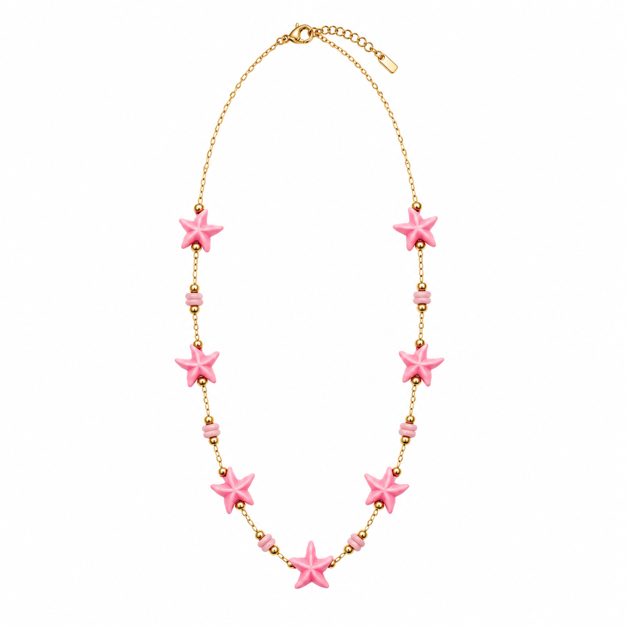 COLLAR FLORECITAS ROSAS