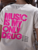 CAMISETA MUSIC BLANCA