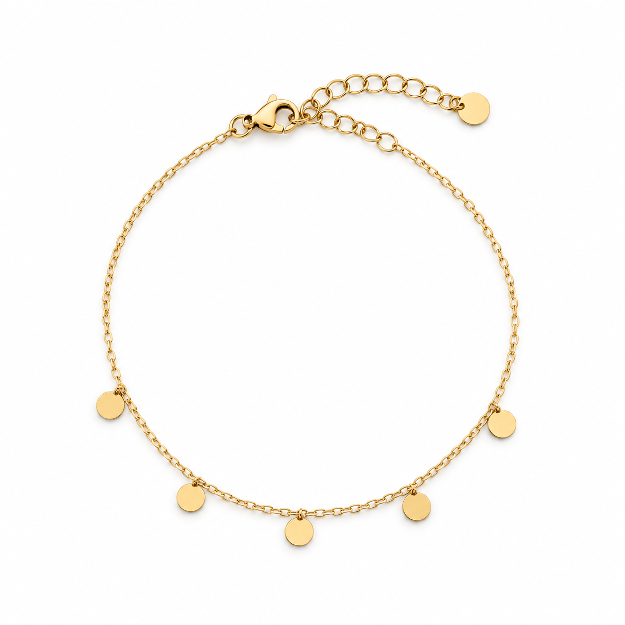 PULSERA CÍRCULOS ORO ACERO